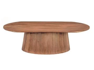 Ovale Salontafel Salvator – Bruin Mangohout | 120 cm beschikbaar voor biedingen
