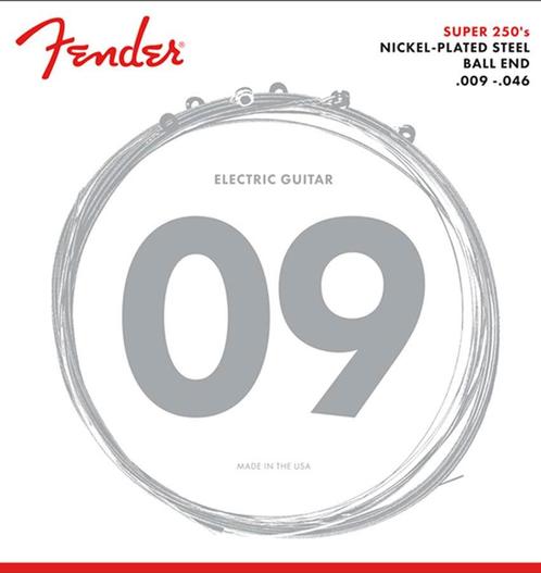 Fender 250LR Super 250s elektrische gitaarsnaren .009, Muziek en Instrumenten, Instrumenten | Toebehoren, Verzenden