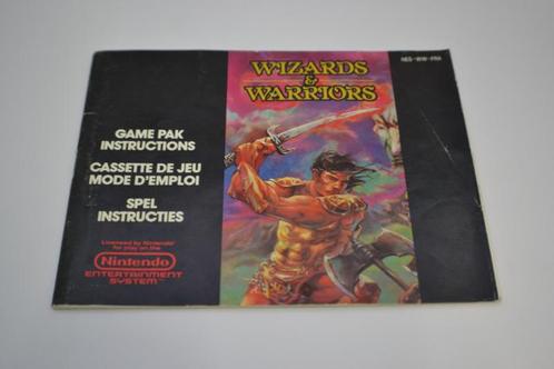 Wizards & Warriors (NES FRA MANUAL), Spelcomputers en Games, Spelcomputers | Nintendo Consoles | Accessoires, Zo goed als nieuw