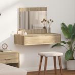 vidaXL Wandgemonteerde Kaptafel van Sonoma Eik 83x40x70 cm, Huis en Inrichting, Tafels | Kaptafels, Verzenden, Nieuw