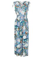 Maxi Jurk Bloemen Blauw, Verzenden, Nieuw
