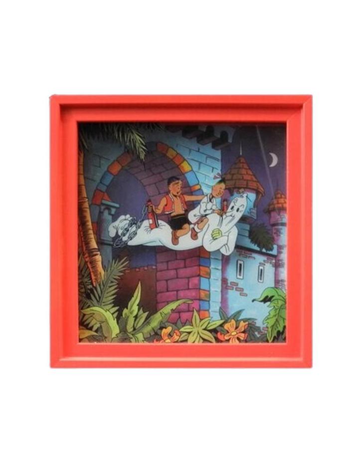 Suske en Wiske Shadowbox Het Eiland Amoras, Verzamelen, Stripfiguren, Nieuw, Ophalen of Verzenden