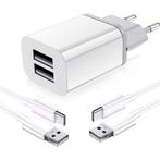 Dubbele USB Adapter met 2x Samsung Oplaadkabel -1 Meter, Ophalen of Verzenden, Nieuw