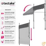 2dekans | tectake - klemluifel - Zonnescherm – Zonneluifel -, Tuin en Terras, Zonneschermen, Ophalen of Verzenden, Zo goed als nieuw