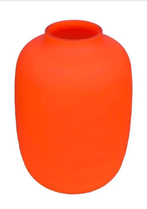 Vaas Artic Oranje Neon- 35cm, Huis en Inrichting, Woonaccessoires | Vazen, Verzenden