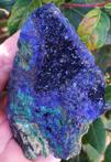 Briljant Azuriet, mooie blauwe kristallen/ Malachiet -