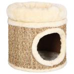 vidaXL Kattenhuis met luxe kussen 33 cm zeegras, Dieren en Toebehoren, Katten-accessoires, Verzenden, Nieuw