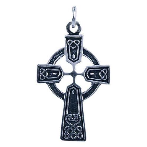 Zilveren Keltisch Kruis ketting hanger - middel, Sieraden, Tassen en Uiterlijk, Kettinghangers, Verzenden