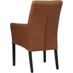 Leren eetkamerstoel Just met armleuning - Rancho Cognac (co, Huis en Inrichting, Stoelen, Overige kleuren, Leer, Ophalen of Verzenden