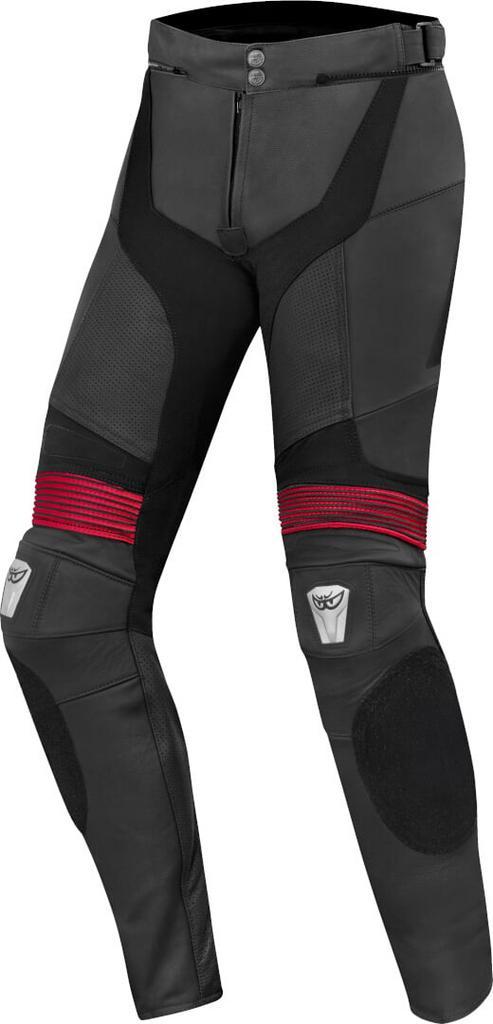 Berik Flexius Zwart Rood Leren Motorbroek, Motoren, Kleding | Motorkleding, Heren, Nieuw met kaartje, Broek | leer, Verzenden