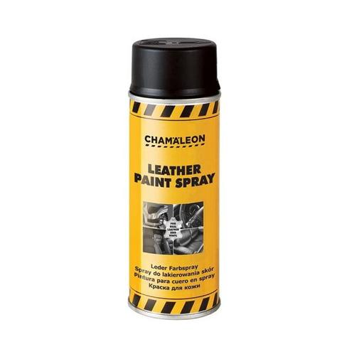 Leerverf zwart spuitbus 400 ml - Chamäleon, Auto diversen, Autogereedschap, Nieuw, Verzenden