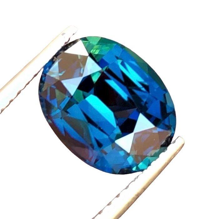 Saffier - 4.99 ct - Guild Gem Laboratory - teal, Sieraden, Tassen en Uiterlijk, Edelstenen