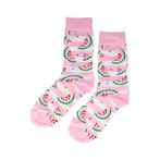 Sokken Katoen - Meloen Print - Roze Wit Groen - Maat 36-43, Kleding | Dames, Sokken en Kousen, Nieuw