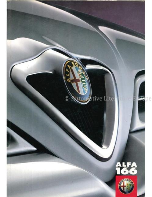 1998 ALFA ROMEO 166 BROCHURE NEDERLANDS, Boeken, Auto's | Folders en Tijdschriften, Alfa Romeo