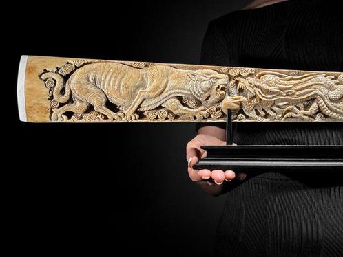 Geen minimumprijs - Uitgebeiteld, groot gepatineerd, Antiek en Kunst, Kunst | Designobjecten