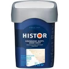 Histor Grondverf Exterior - Wit - 0,75 liter (Lakverf), Doe-het-zelf en Verbouw, Verf, Beits en Lak, Lak, Wit, Nieuw, Minder dan 5 liter
