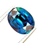 Saffier - 4.99 ct - Guild Gem Laboratory - teal, Nieuw