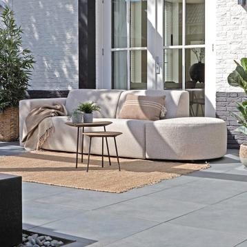 *WOONWINKEL* All-weather Tuinbank Met Ronde Hocker Rechts Be beschikbaar voor biedingen