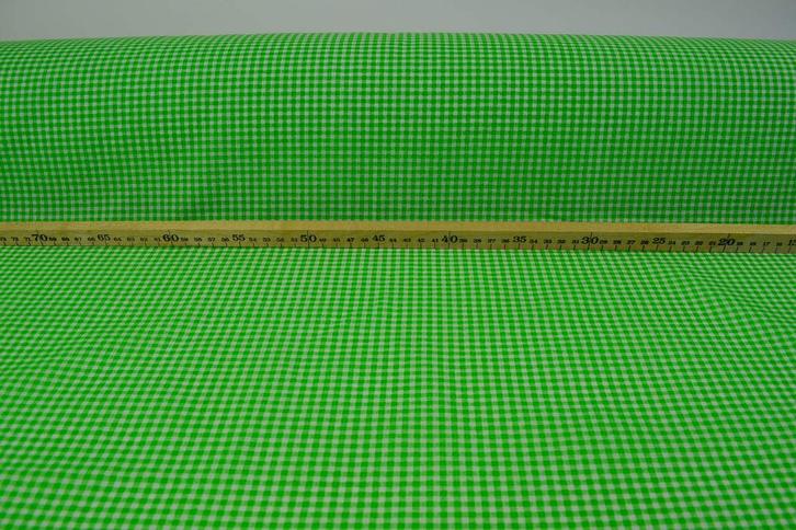 Boerenbont Ruitjes 0.3 CM Groen, Hobby en Vrije tijd, Stoffen en Lappen