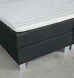 *UITVERKOOP* Boxspring Bravo - 140x220 - Chicago Antraciet, Huis en Inrichting, Overige kleuren, 220 cm, Nieuw, Tweepersoons