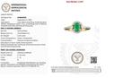 Trouwring - 18 karaat Geel goud - 0.82ct. tw. Smaragd -, Sieraden, Tassen en Uiterlijk, Antieke sieraden