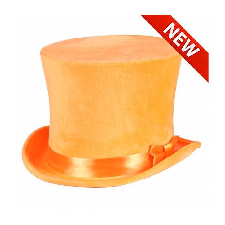 Hoge Hoed Flair Oranje Luxe - 59/60, Hobby en Vrije tijd, Feestartikelen, Verzenden