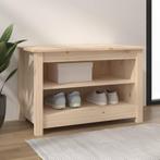 vidaXL Schoenenbank 70x38x45,5 cm massief grenenhout, Verzenden, Nieuw