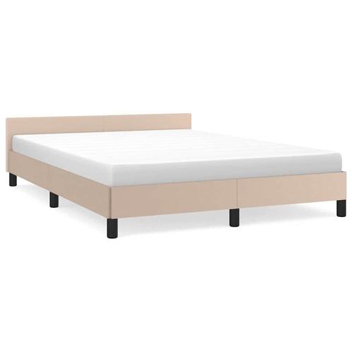 Bedframe 140x200 Cappuccino - Tweedekansje - Comfortabel..., Huis en Inrichting, Slaapkamer | Bedden, 140 cm, 200 cm, Bruin, Nieuw