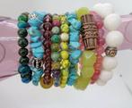 Boeddhistische meditatiearmbanden met agaat, jade, amethist,