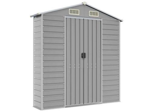 Veiling - VidaXL metalen muurkast grijs 40x191x198cm, Tuin en Terras, Bergingen en Tuinkasten