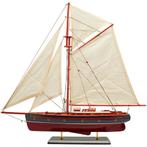 Zeilboot model 58cm donkerblauw, Hobby en Vrije tijd, Modelbouw | Boten en Schepen, Verzenden, Nieuw