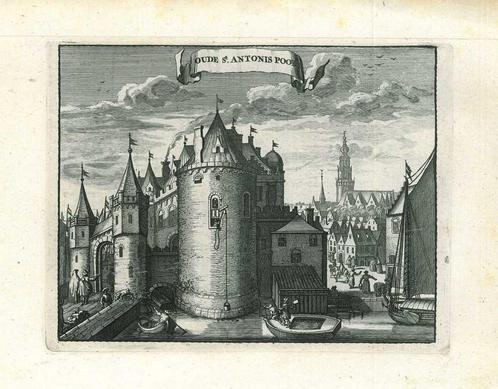 Zicht op Amsterdam, Antiek en Kunst, Kunst | Etsen en Gravures