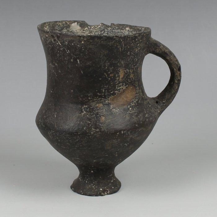 Bronstijd Aardewerk Bekerglas met één handvat (Zonder, Verzamelen, Mineralen en Fossielen
