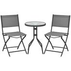 TRUUSK Outsunny Garten-Bistroset für 2 Personen, Gartenmöbel, Verzenden, Nieuw