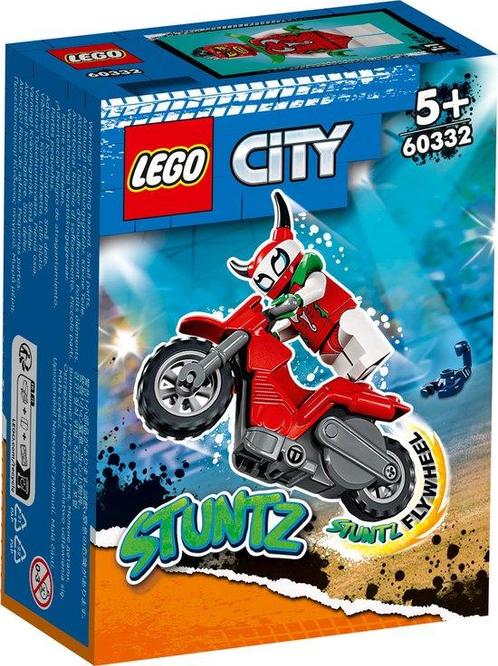LEGO City Stuntz Roekeloze Scorpion stuntmotor - 60332 (Nieu, Kinderen en Baby's, Speelgoed | Duplo en Lego, Zo goed als nieuw