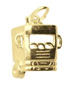Gouden Vrachtwagen cabine ketting hanger, Sieraden, Tassen en Uiterlijk, Verzenden, Nieuw