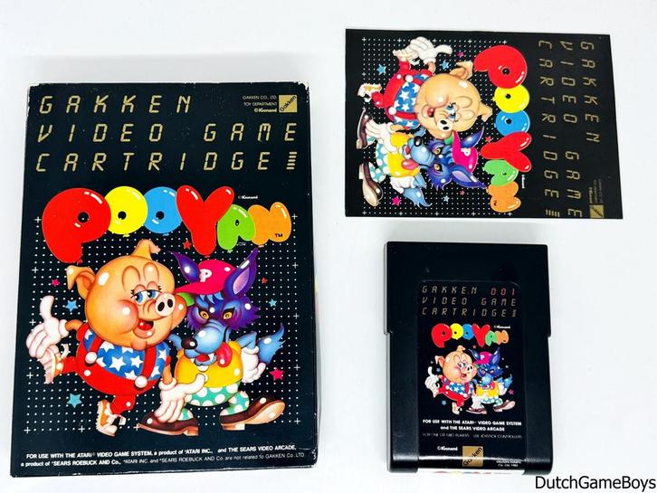 Atari 2600 - Gakken - Pooyan, Spelcomputers en Games, Games | Atari, Gebruikt, Verzenden