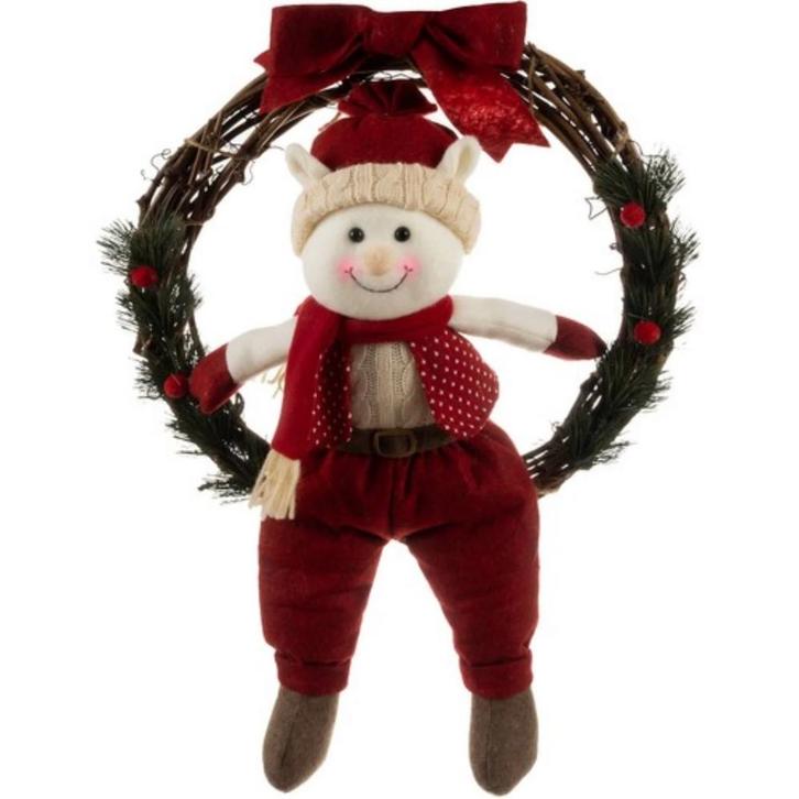 Ruhhy Kerstkrans Elf voor de Deur - Feestelijke Kerstde..., Diversen, Kerst, Nieuw, Ophalen of Verzenden