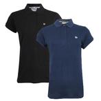 Donnay Donnay Dames - 2-Pack - Polo Shirt Lisa - Zwart &, Kleding | Dames, T-shirts, Donnay, Verzenden, Nieuw