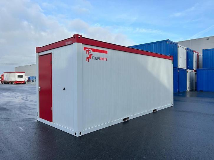 Sanitair unit 6 x 2,44 met 4 toiletten, 4 urinoirs en dubbel, Doe-het-zelf en Verbouw, Bouwketen en Schaftketen, Gebruikt