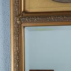 Smalle Hollandse schouwspiegel met romantische prent No29081, Antiek en Kunst, Ophalen of Verzenden