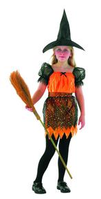 Kinderkostuum Halloween heks (4-5-6 jaar) Halloween, Hobby en Vrije tijd, Feestartikelen, Verzenden, Nieuw