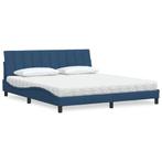 vidaXL Bed met matras Hanko stof blauw 180x200 cm, Huis en Inrichting, Slaapkamer | Bedden, Eenpersoons, Nieuw, 80 cm, 200 cm