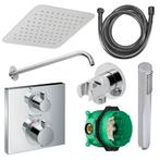 Hansgrohe Ecostat Regendoucheset Inbouw Wanduitloop met, Ophalen of Verzenden, Nieuw, Chroom, Kraan