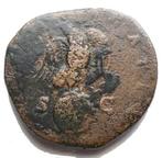 Romeinse Rijk. Marcus Aurelius (AD 161-180). Sestertius r/, Postzegels en Munten, Munten | Europa | Niet-Euromunten