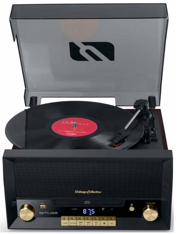 Record Player Muse MT112W Black 20 W, Audio, Tv en Foto, Platenspelers, Verzenden