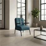 Leren fauteuil Ahead - Toledo Turquoise (blauw), Bohemian, Eigentijds, Industrieel, Klassiek, Modern, Retro, Romantisch, Scandinavisch, Vintage