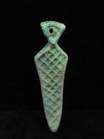 Bronstijd - Koban-cultuur Brons Versierde ritueelmes hanger