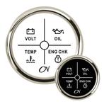 CN alarmpaneel LED met Chromen ring Wit of Zwart-Zwart, Ophalen of Verzenden, Nieuw