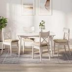 vidaXL Zitkussens 4 pcs Crème 40 x 40 x 6 cm Microfibre, Huis en Inrichting, Verzenden, Nieuw